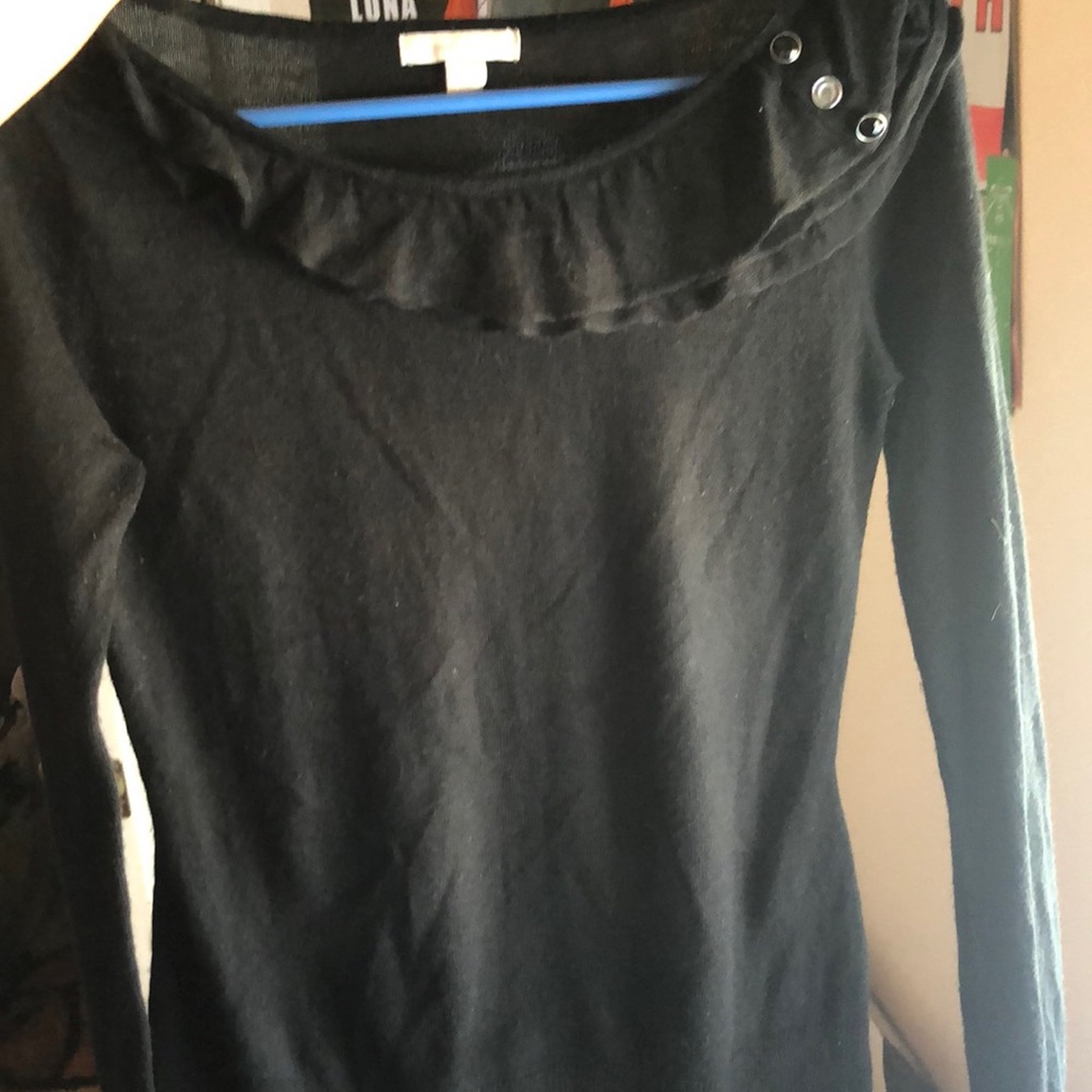 New York & co black long sleeve sweater